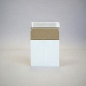 White Rigid Mailer for CDs in a sle
